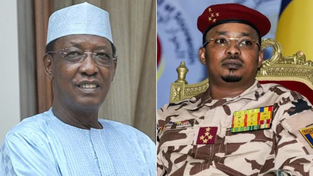CHad's 1st President Idris Deby Itno & his son Mahat Idris Deby, the 2nd President of Chad