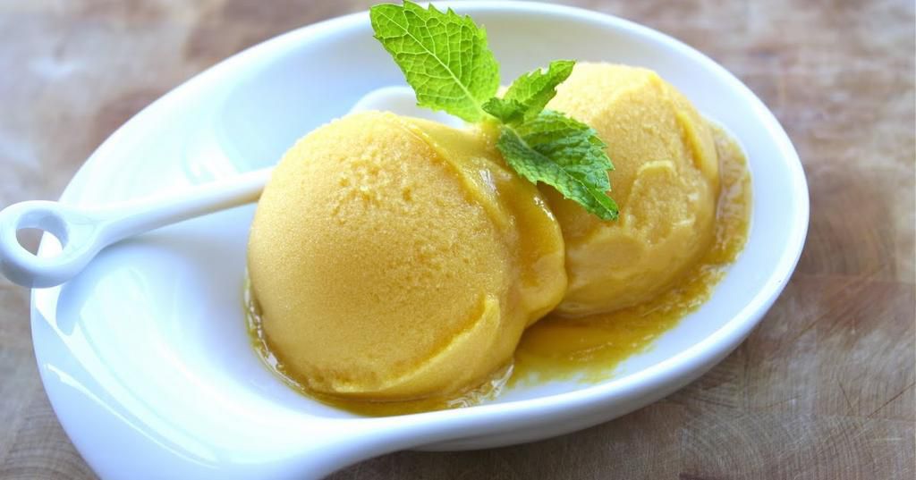 Mango sorbet