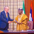 President Bola Tinubu receives Rotary International President, Gordon Mclnally at the State House in Abuja [Presidency]
