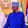 Senate President Godswill Akpabio with President Bola Tinubu.