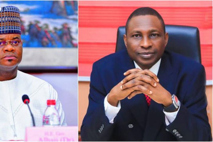 Yahaya Bello and Ola Olukoyede [Facebook]