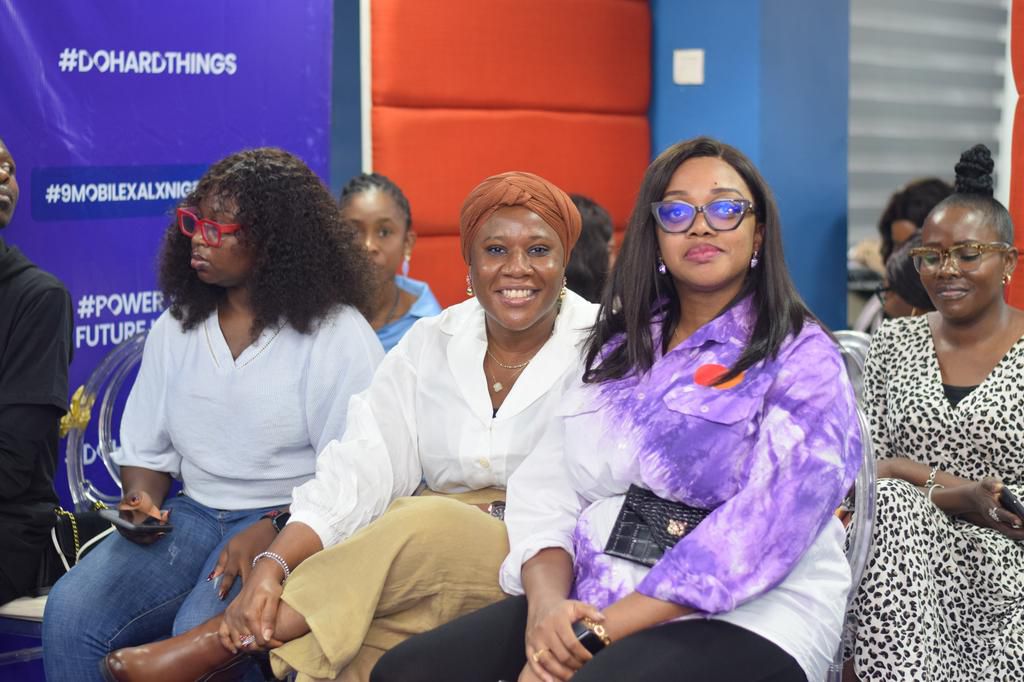 Country General Manager, ALX Nigeria, Ruby Igwe with Director, Partnerships, Lagos State Employment Trust Fund, Sherifat Balogun at the International Women's Day celebration organized by ALX Nigeria in partnership with 9mobile, recently in Lagos.