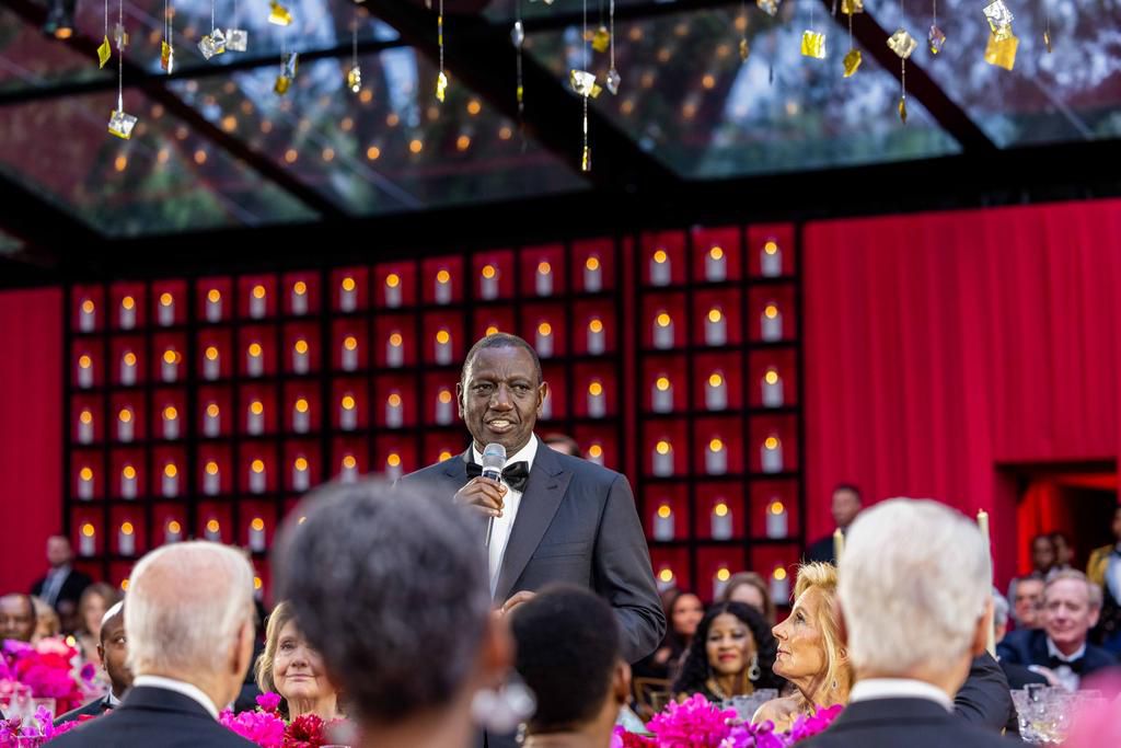 President William Ruto at the White House State Dinner in his honour on May 23, 2024. Photo credits: Nesh Maina