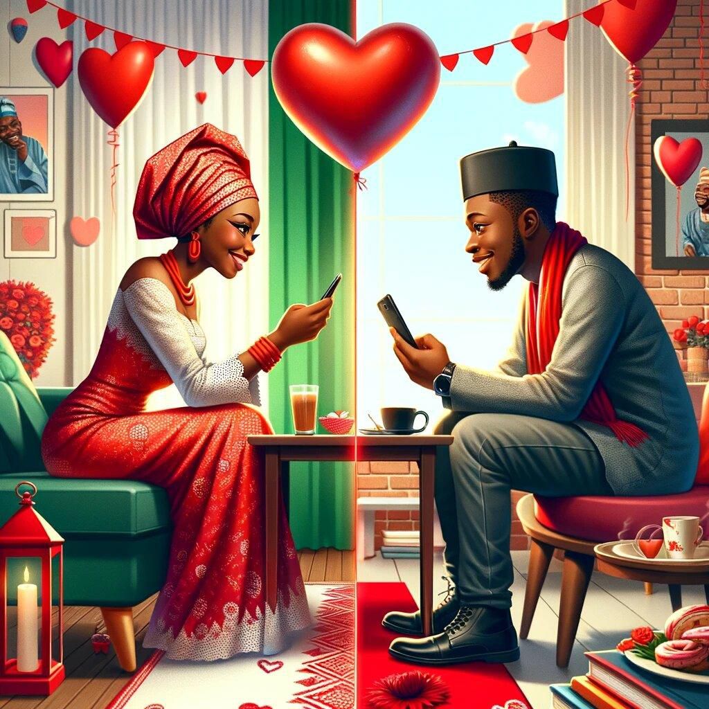 Japa separated them –– this is how they’ll celebrate Valentine’s Day (image is AI-generated) [DALL-E]