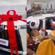 Davido surprises Chioma with new car as wedding gift