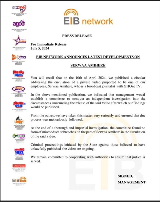 Serwaa Amihere cleared of wrongdoing in viral video scandal