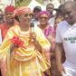 Sen. Ireti Kingibe inaugurating the Karu-Ishan road in the FCT, on Saturday March 2, 2024 [NAN]