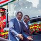 President William Ruto and Deputy President Rigathi Gachagua during the 61st Madaraka Day celebrations at the Masinde Muliro Stadium on June 1, 2024