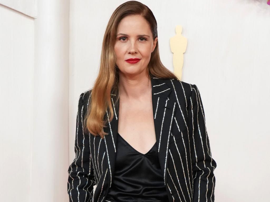 Justine Triet at the Oscars on Sunday, March 10, 2024, at the Dolby Theatre in Los Angeles.Jordan Strauss/Invision/AP