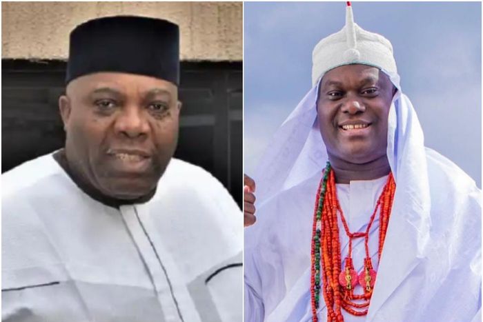 Doyin Okupe and the Ooni of Ife, Oba Enitan Ogunwusi.