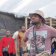 Kunle Remi on the set of Muri and Ko