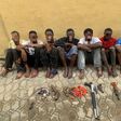 Police arrest 8 wanted robbers who specialise in snatching vehicles in Lagos [Twitter:@BenHundeyin]