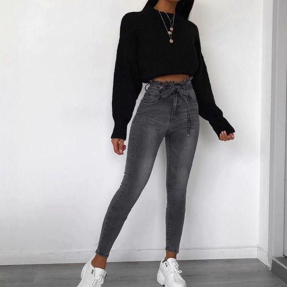 High-waisted pants do's and don'ts (pinterest)