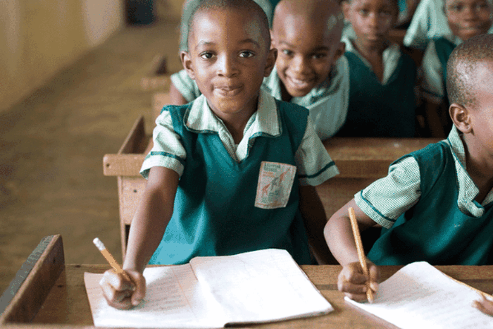 Nigerian school kids [Businessday NG]