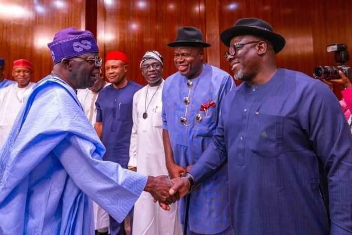 President Bola Ahmed Tinubu and Governor Sheriff Oborevwori of Delta State [Guardian Nigeria]