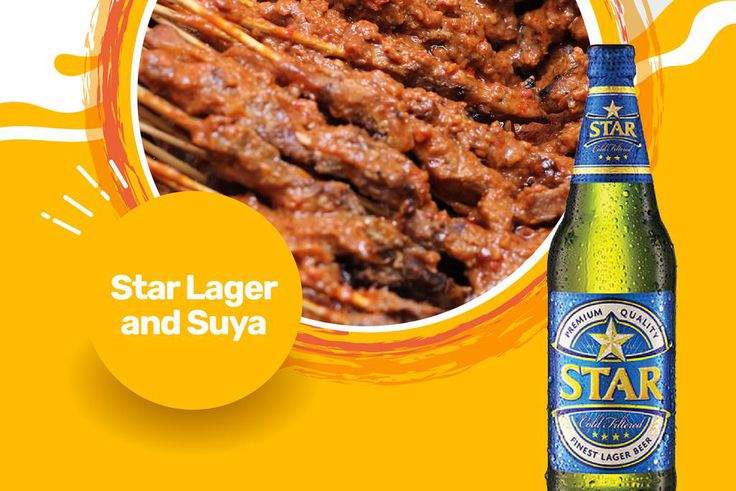 Star Lager and Suya