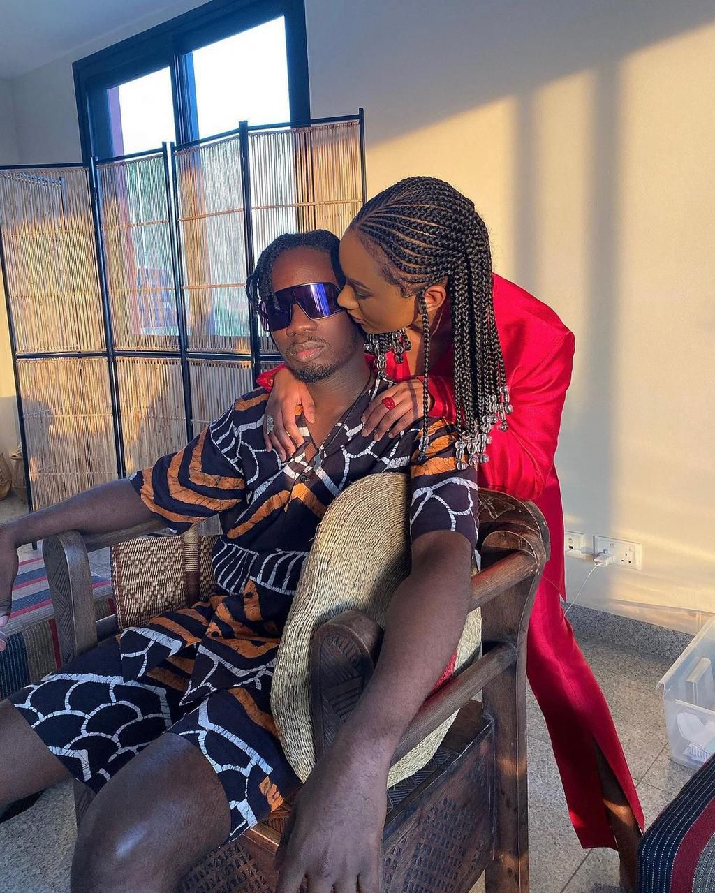 Mr Eazi and Temi Otedola (Instagram/Temi Otedola)