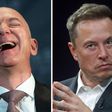 Jeff Bezos and Elon Musk [Yahoo Finance]