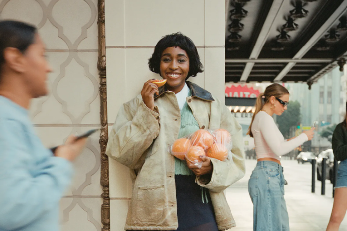 American-Nigerian actress Ayo Adebiri discovered her own fashion sense while in the University [Vogue]