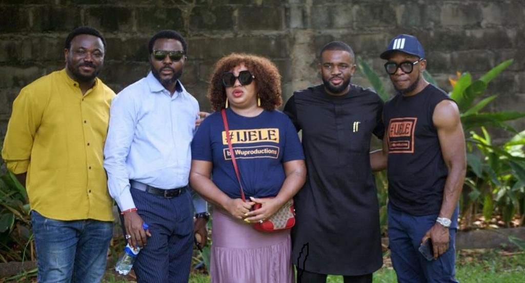 On set of 'Ijele' [Instagram/@winifredunusual]