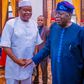 President Bola Tinubu and Senator Jimoh Ibrahim [Twitter:@JimohIbrahimCFR]