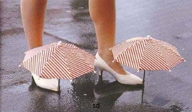 Shoe Umbrellas [The Mirror]