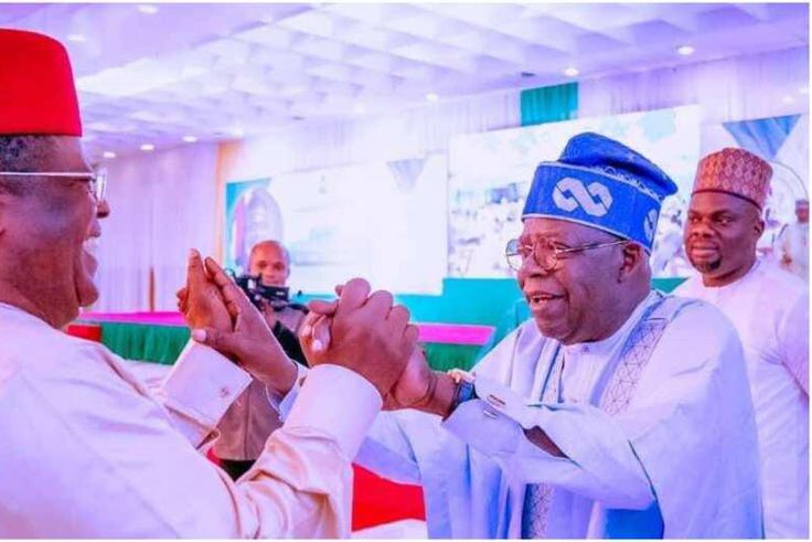 David Umahi and President Bola Tinubu [Daily Agent]