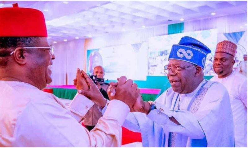 David Umahi and President Bola Tinubu [Daily Agent]