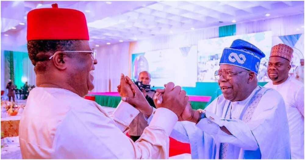 David Umahi and President Bola Tinubu [Daily Agent]