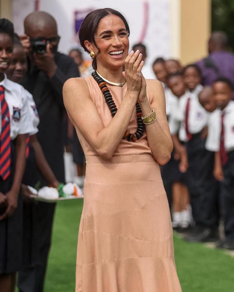 Meghan Markle in Abuja [Gettyimages]