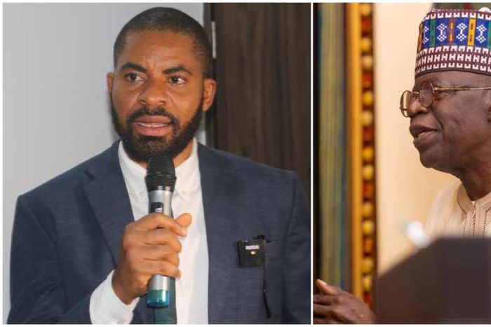 Deji Adeyanju and President Bola Tinubu. [Legit]