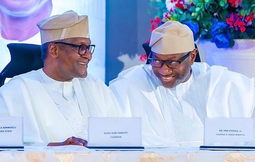 Aliko Dangote and Femi Otedola.