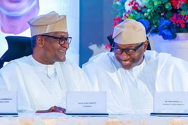 Aliko Dangote and Femi Otedola.