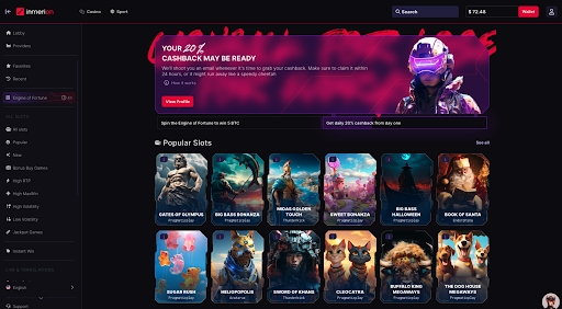 Inmerion Casino- Best Litecoin Casino With LTC Bonuses