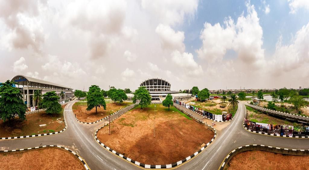 Road leading to the new look National Theatre