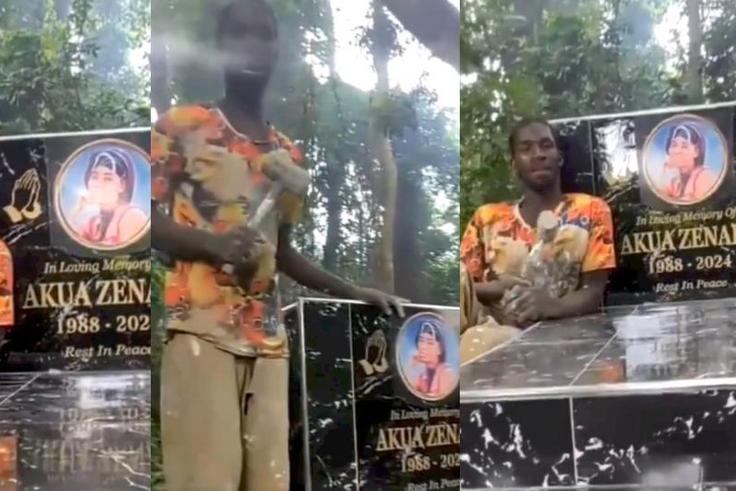 You people should die so I can get more jobs - Ghanaian grave tiler announces