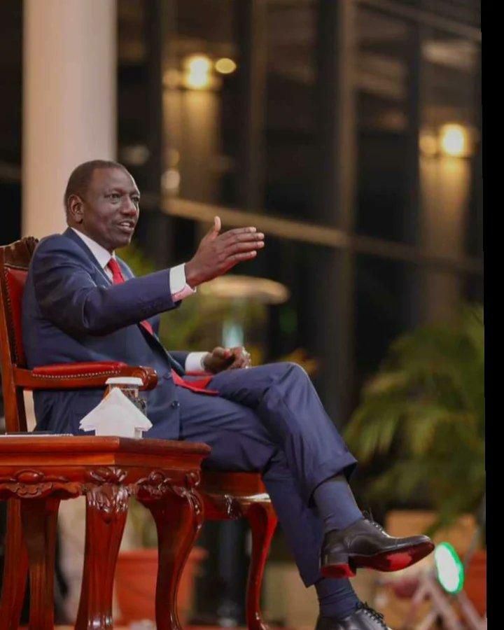 President William Ruto during a media roundtable on June 30, 2024