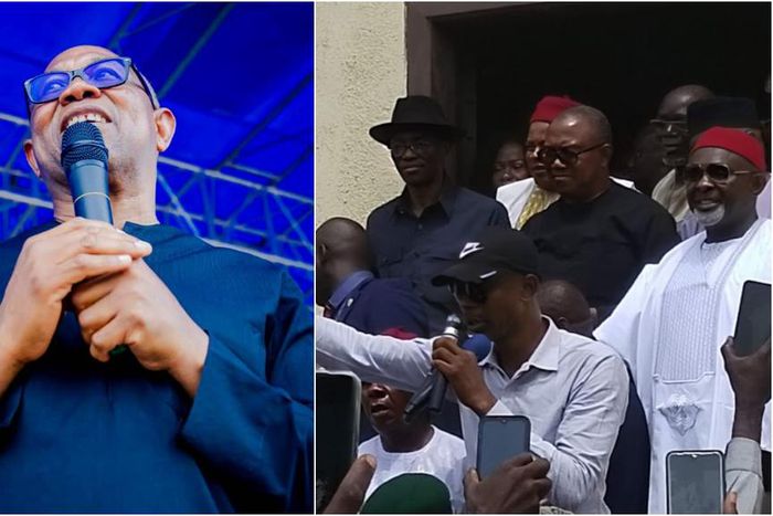 Peter Obi at the Labour Party HQ in Abuja on Tuesday, May 21. [Facebook/X]