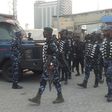 Police operatives deployed to strategis locations in Lekki ahead of #occupylekkitollgate protest on Saturday (RRS)