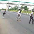 People crossing the highway [TGN]