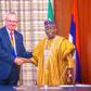President Bola Tinubu receives Rotary International President, Gordon Mclnally at the State House in Abuja [Presidency]