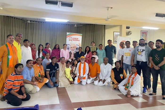 Indians during the prayer session in Lagos