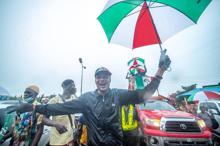 PDP supporters [Twitter/@GovernorObaseki]
