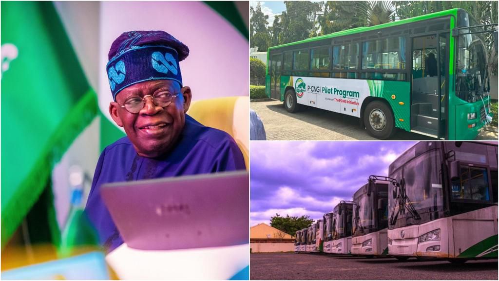 CNG buses for nationwide transportation. [X, formerly]