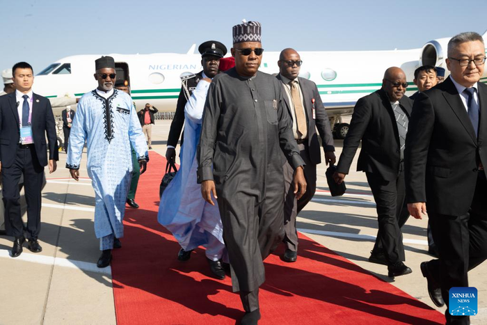 Nigerian Vice President Kashim Shettima arrives in Beijing, capital of China