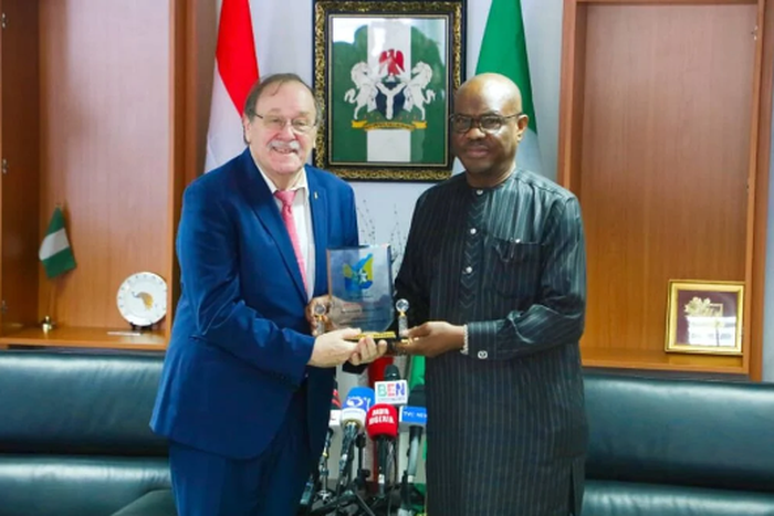 Consul-General of the Embassy of Hungary in Nigeria, Endre Deri and FCT Minister, Nyesom Wike [NAN]