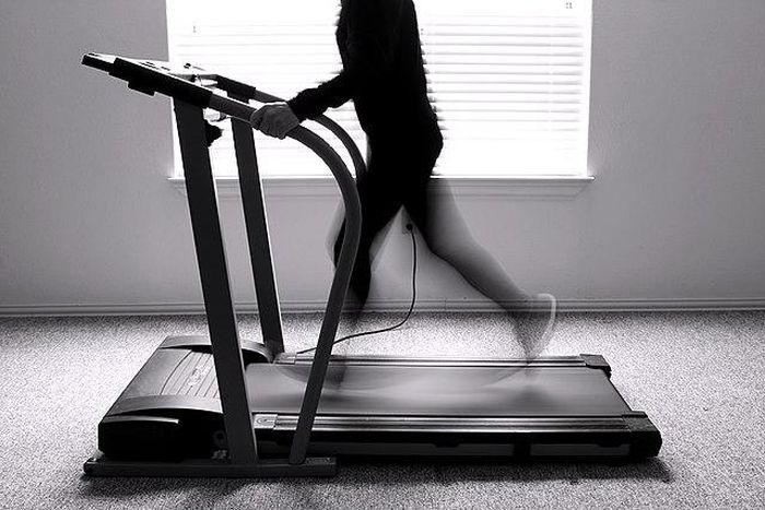 The treadmill was once used as a tool of punishment [Wikipedia]