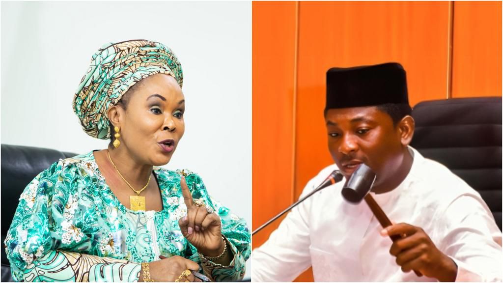 Minister of Women Affairs, Uju Kennedy-Ohanenye and Niger State Assembly Speaker Abdulmalik Sarkindaji [X, formerly Twitter]