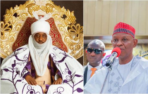 Sanusi Lamido II and Gov Abba Yusuf. [Facebook]