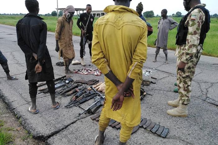Boko Haram terrorists surrender to troops in Bama, Borno State [Nigerian Army]